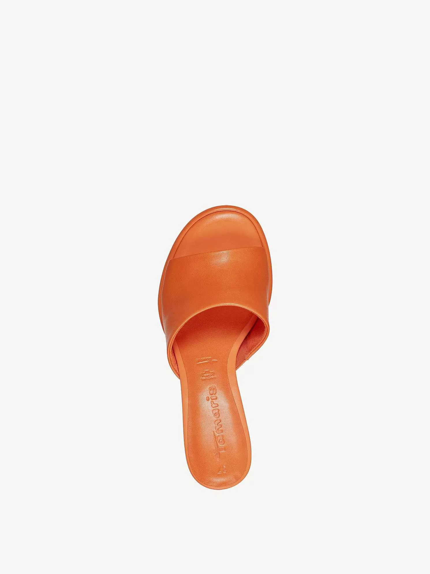 Lederpantolette - Orange*Tamaris Cheap